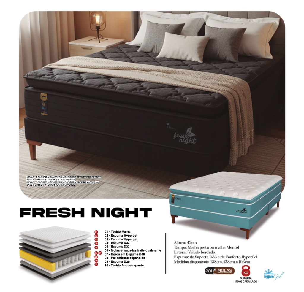 Colchão Fresh Night Hellen